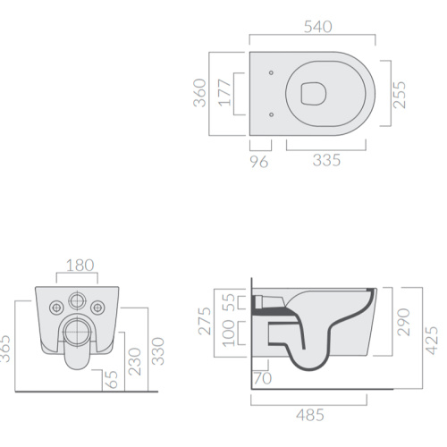 Унитаз подвесной GALASSIA CORE 7353 фото 2