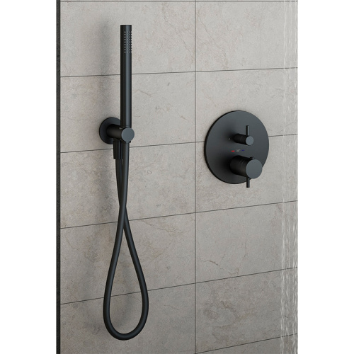 Комплект смесителя для душа с коаксиальным термостатом Plumberia Selection KITPSB1802NO фото 6