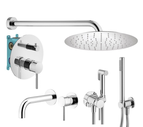 Комплект для душа Plumberia Selection IXO KITZXO18CR210