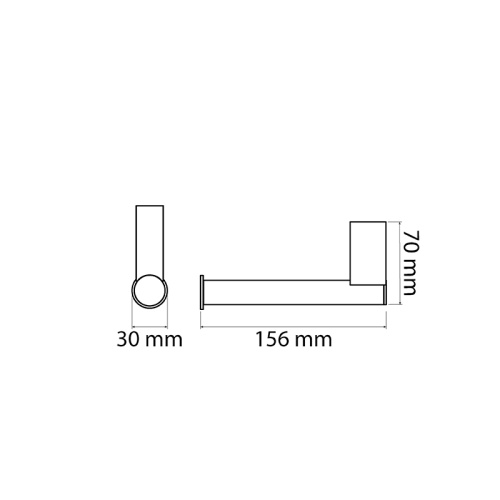 Держатель туалетной бумаги Plumberia Selection ACCESSORI ACC0905CS фото 2