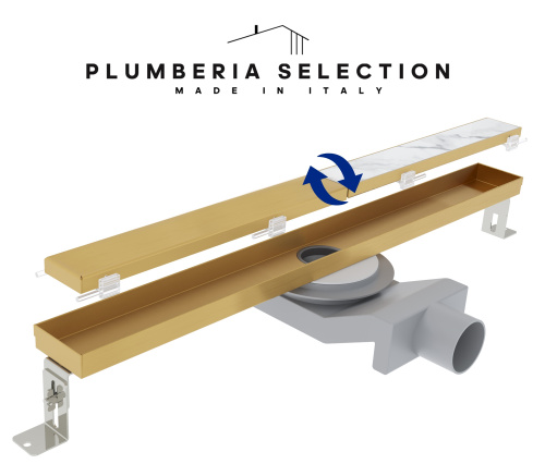 Душевой трап PLUMBERIA SELECTION PSL LINEAR PSL100OB фото 3