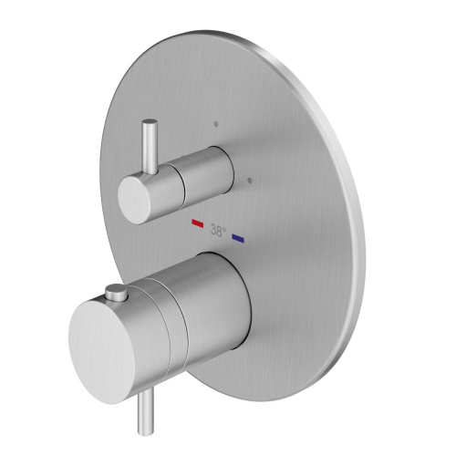Внешняя часть встраиваемого коаксиального термостатического смесителя для душа Plumberia Selection PSB1803CS