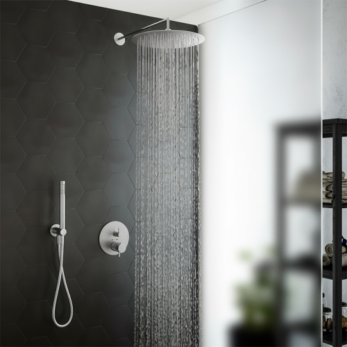 Комплект смесителя для душа с коаксиальным термостатом Plumberia Selection KITPSB1802CS фото 5