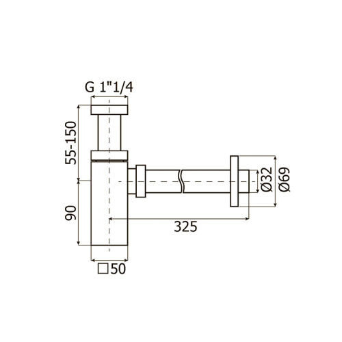 Сифон для раковины Plumberia Selection SFT4100NO фото 2