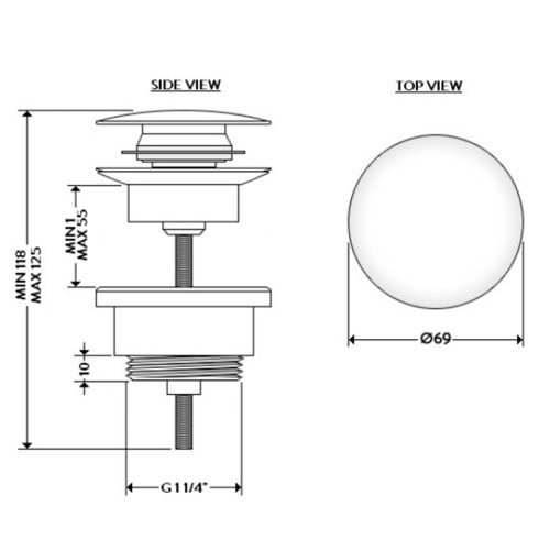 Донный клапан GALASSIA 9916PE фото 2