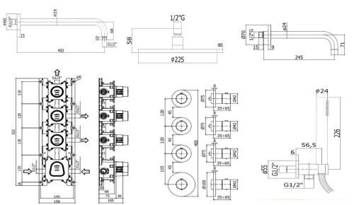 Комплект для ванны PAFFONI Modular Box KITMB019CR141 фото 11