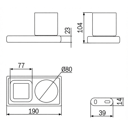Модуль со стаканом и полочкой INDA CLAIRE A7178AAC21 фото 8