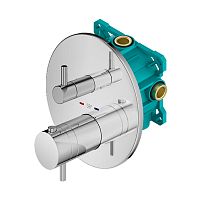 Комплект смесителя для душа с коаксиальным термостатом Plumberia Selection KITPSB1802CR