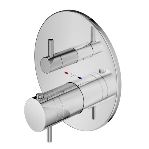 Комплект смесителя для душа с коаксиальным термостатом Plumberia Selection KITPSB1802CR фото 4